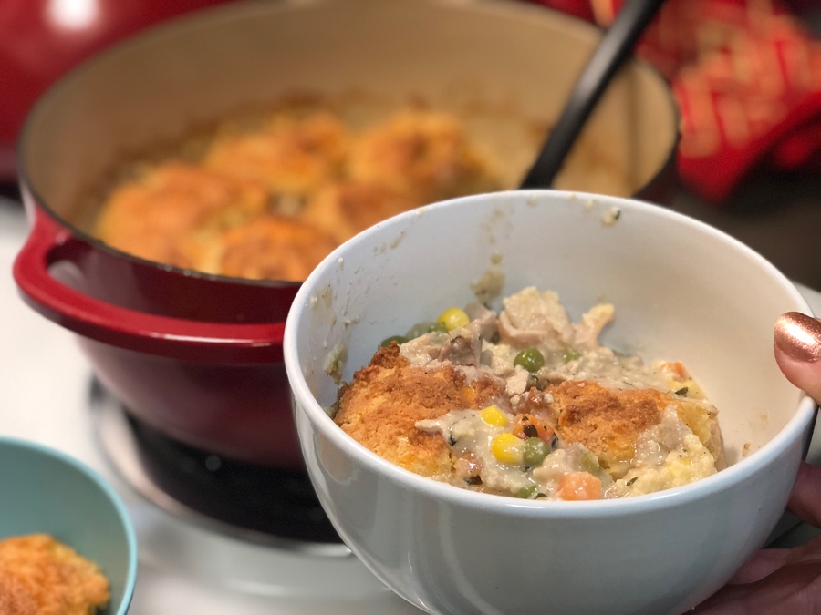 Keto Classic Homestyle Chicken and Biscuits | Keto Chicken and Dumplings