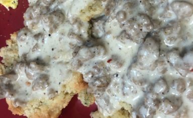 Keto Low Carb Biscuits and Gravy