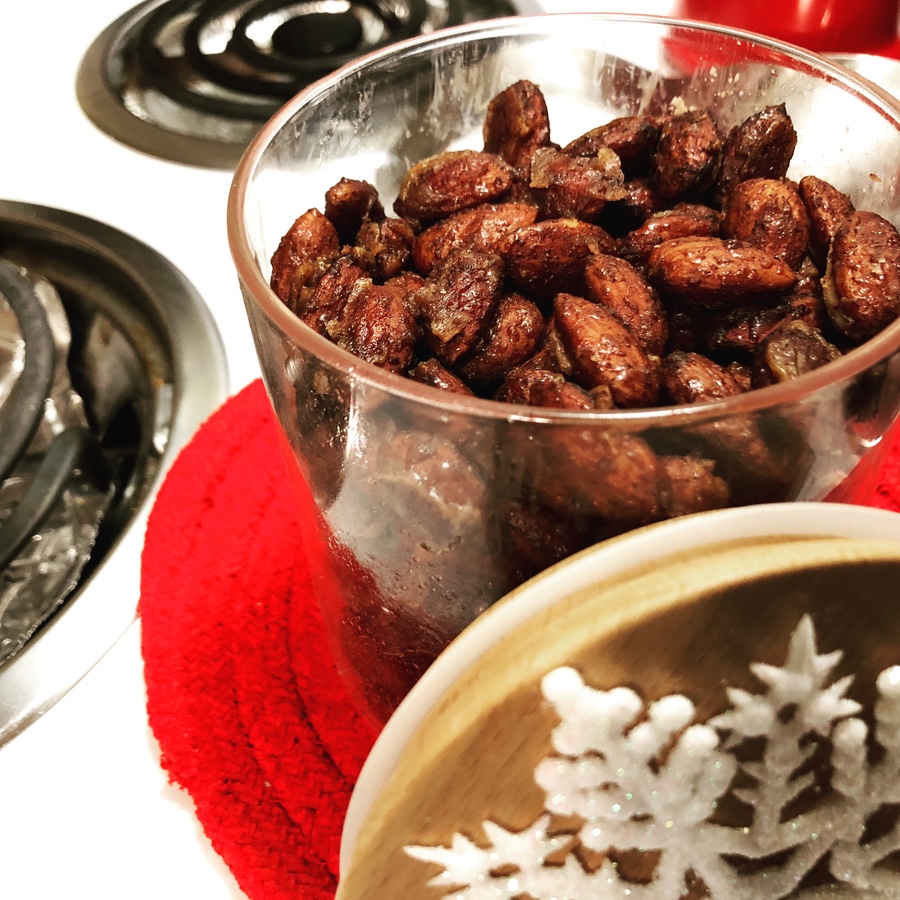 Keto Spiced Candied Almonds