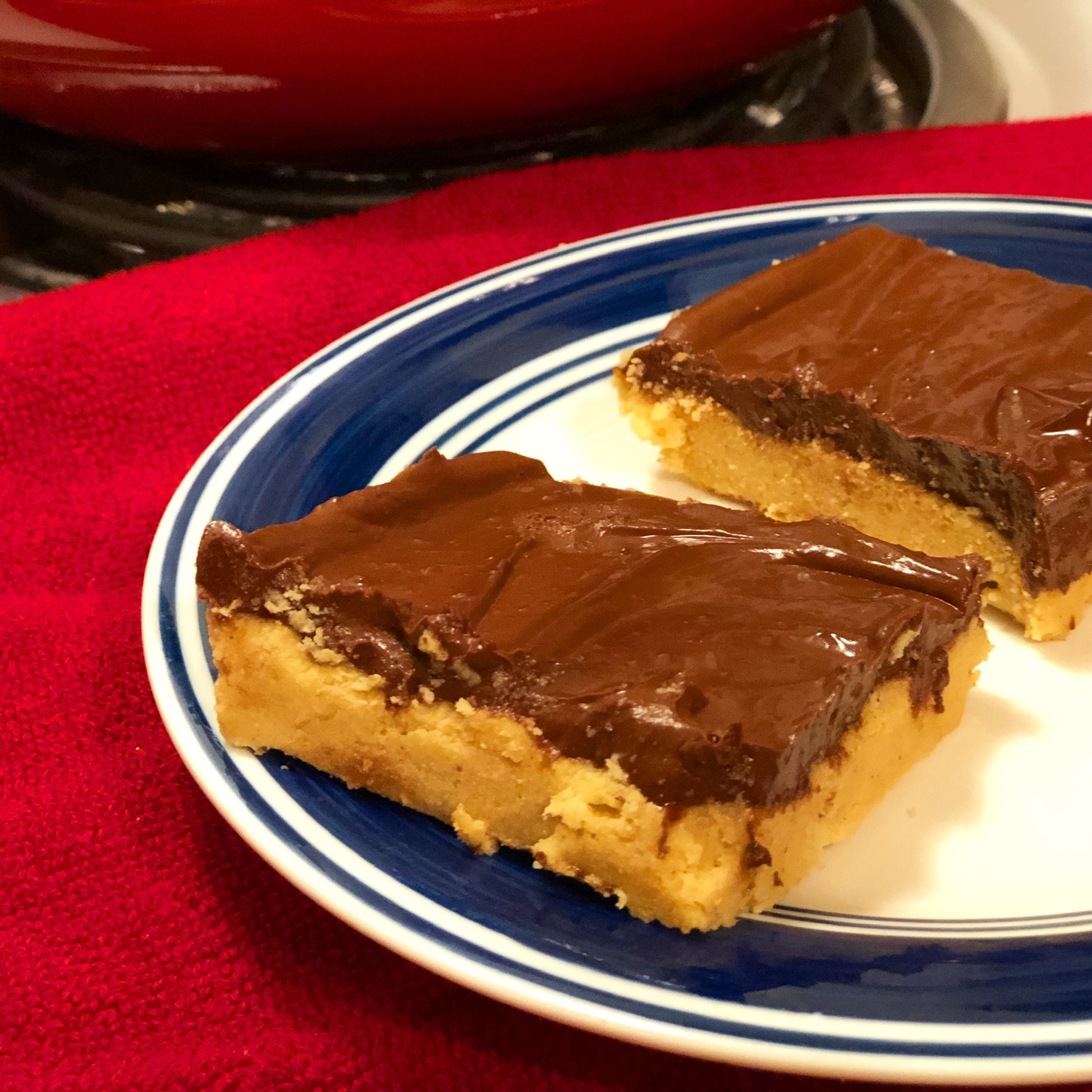 Sugar-free Low Carb Peanut Butter Candy with a Chocolate Ganache