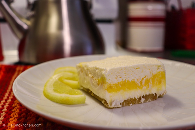 Low Carb Keto Lemon Lush Dessert