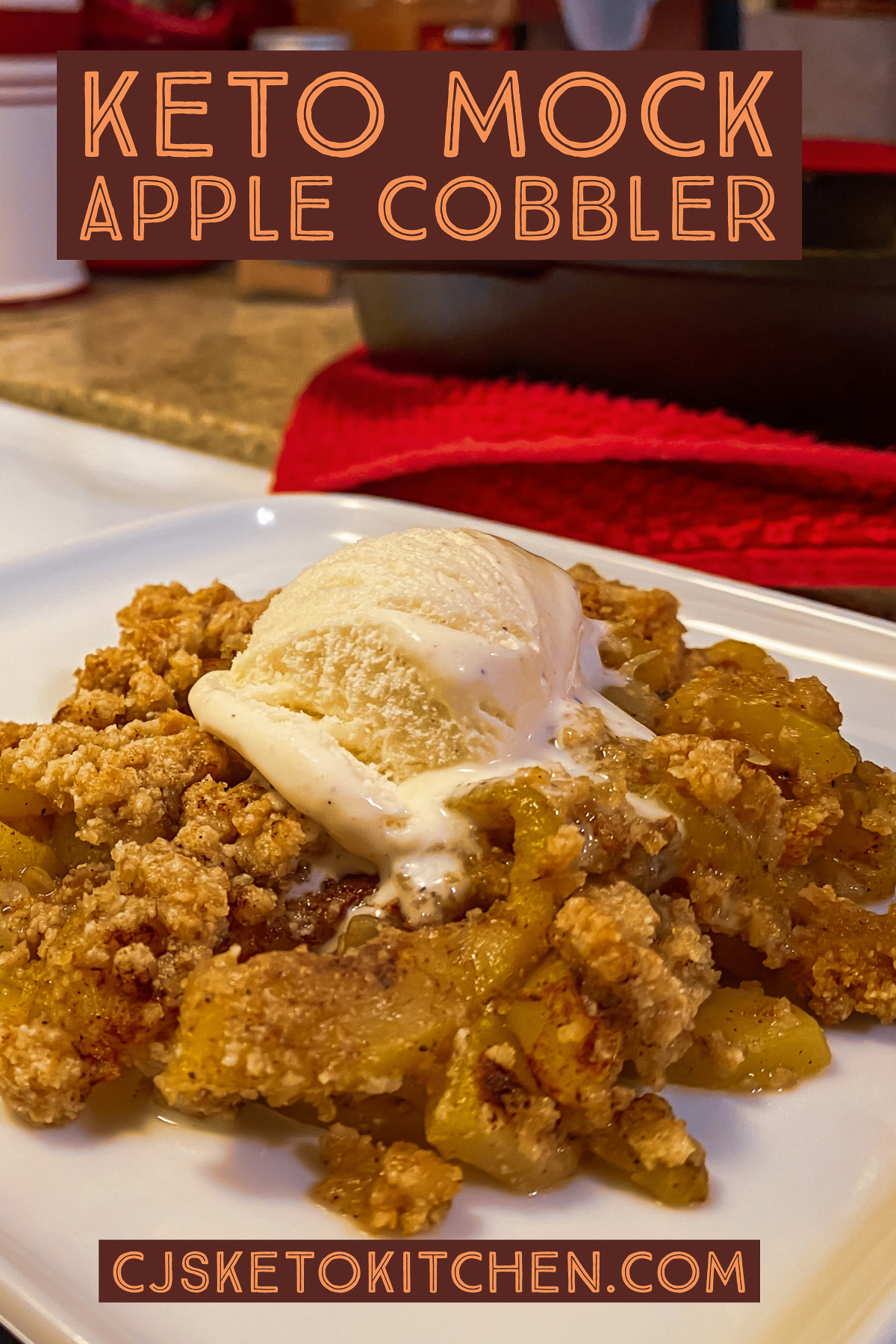 Keto Mock Apple Cobbler