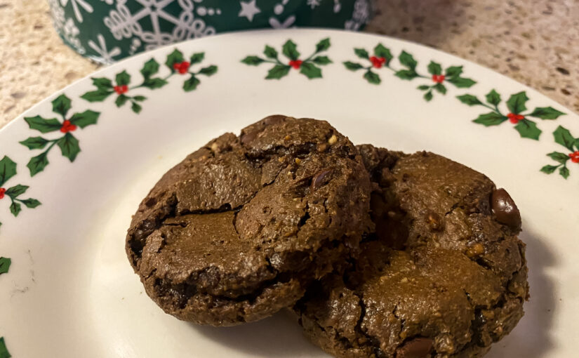 Keto Double Chocolate Chip Cookies – Pillowy soft cookies oozing with chocolate chips