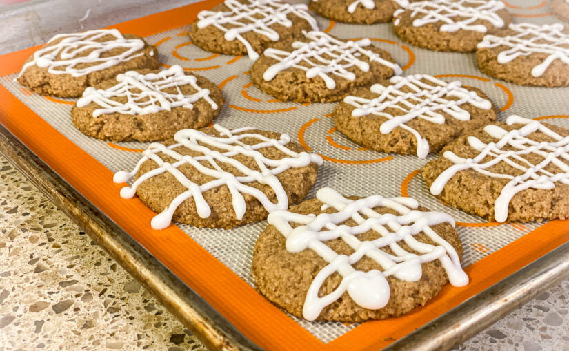 Keto Iced Gingerbread Cookies