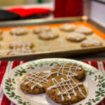 Keto Iced Gingerbread Cookies