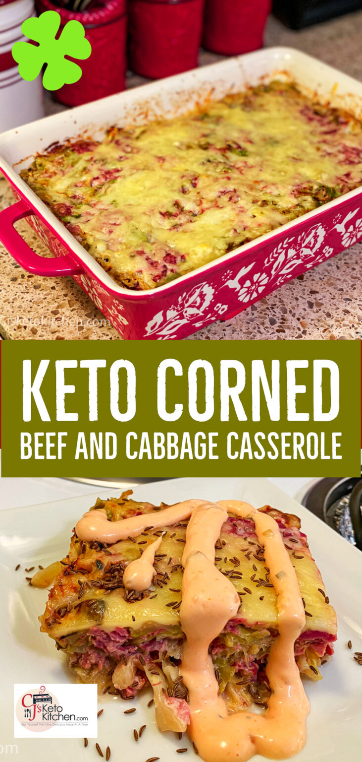 Keto corned beef and cabbage casserole