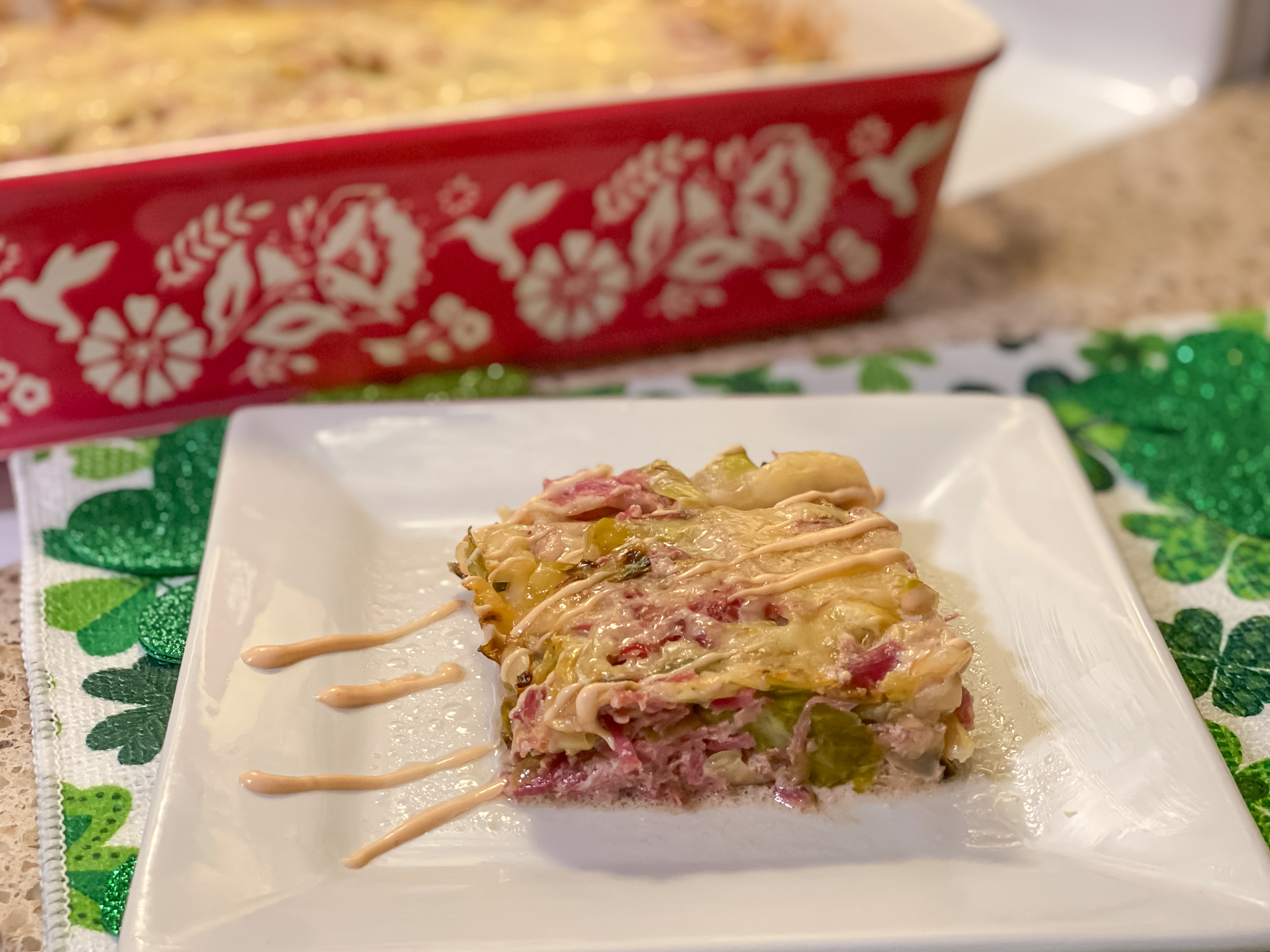 Keto corned beef and cabbage casserole