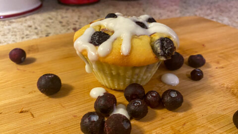 Keto Lemon Blueberry Muffins