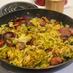 Fried Cabbage and Sausage Keto and Low Carb