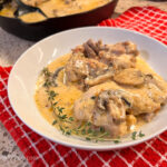 Mushroom Chicken with Creamy Bacon Sauce