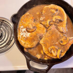 Mushroom smothered pork chops