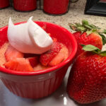 Strawberry Cream Mug Cake