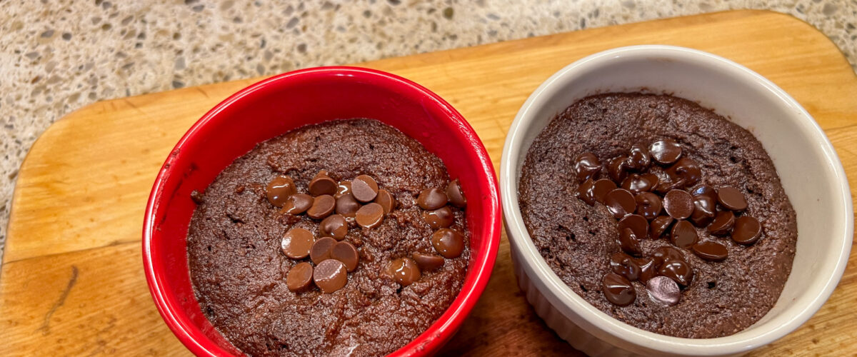 Keto Chocolate Chip Brownie Mug Cake Recipe